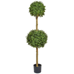 150cm UV-Resistant Artificial Topiary Buxus Double Ball Tree