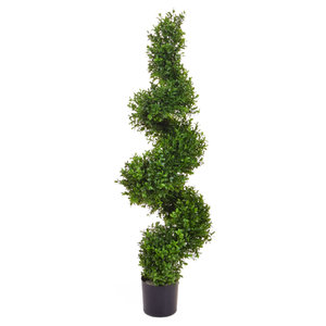 90cm Artificial Topiary New Buxus Spiral/