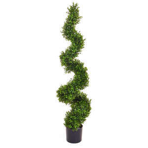 120cm Artificial Topiary New Buxus Spiral/