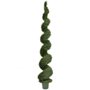 300cm UV-Resistant Artificial Topiary Cedar Spiral/