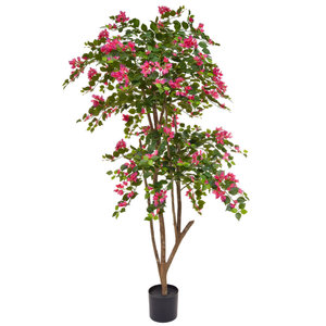 180cm Artificial Flowering Pink Boug/