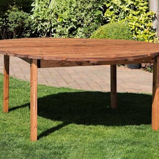 Large Rectangular Wooden Garden Table (8 Seater) | Outdoor Style