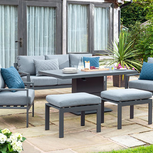 Titchwell Lounge Set with Gas Adjustable Table/