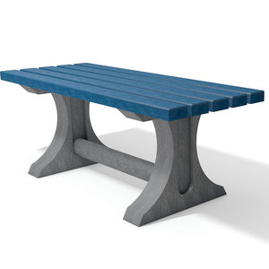 Tivoli ChildrenÂ´s Table - 150 cm - Grey/Blue